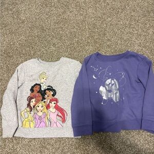 Disney Princess and Minnie Mouse Sweatshirts